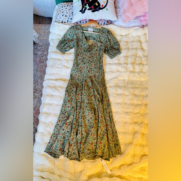 Reformation Evra Dress In Ponderosa, Brand new without tags, never worn,no flaws - Picture 8 of 16